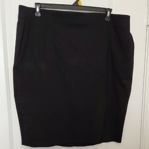 Lane Bryant Classic Black Pencil Skirt